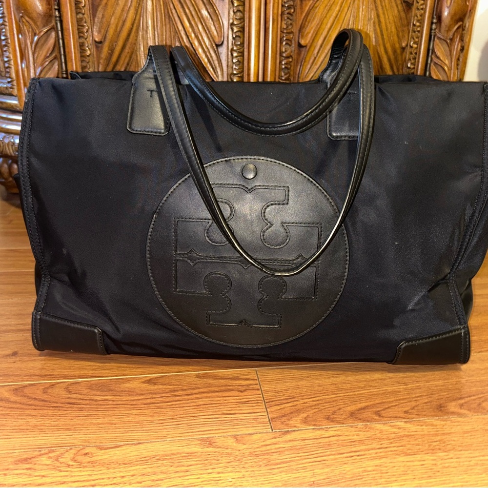Tory Burch Black Ella Diaper Bag